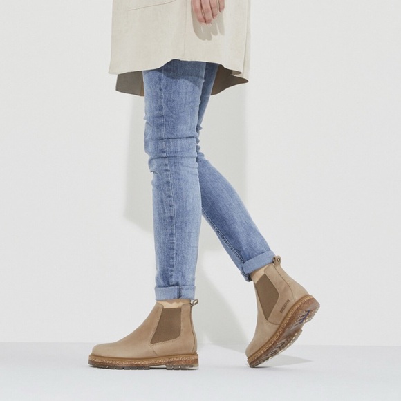 Birkenstock NEW Taupe suede leather Stalin II boots - size 40 - Picture 1 of 13